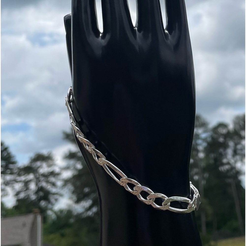 Figaro Pave Bracelet 8mm